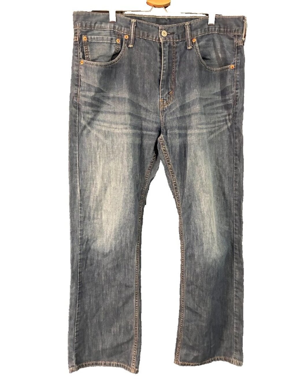 Levis Levi’s Jeans Men 36x32 Blue 527 Slim Bootcut Dark Wash Cowboy Stretch